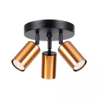 Sollux mennyezeti lámpa WINX 3P fekete/kooper SL.1377 IP20 mag 20cm