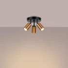 Sollux mennyezeti lámpa WINX 3P fekete/kooper SL.1377 IP20 mag 20cm