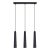 Sollux design lámpa Hanglámpa PRYSM 3L zwart SL.1402 IP20 fekete mag 120cm