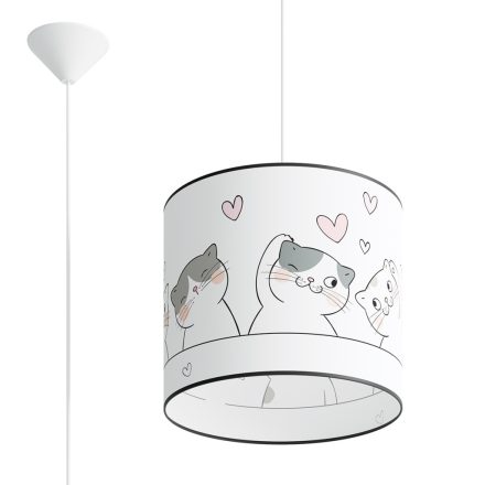 Sollux design lámpa Függőlámpa CAT 30 SL.1418 IP20 sokszínű mag 95cm