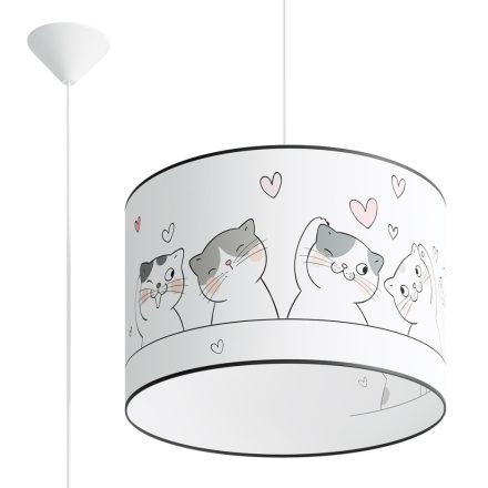 Sollux design lámpa Függőlámpa CAT 40 SL.1419 IP20 sokszínű mag 95cm