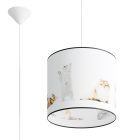 Sollux design lámpa KITTY 30 függőlámpa SL.1420 IP20 sokszínű mag 95cm