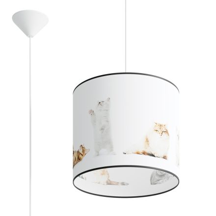 Sollux design lámpa KITTY 30 függőlámpa SL.1420 IP20 sokszínű mag 95cm