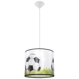   Sollux design lámpa Függőlámpa FOOTBALL C 30 SL.1428 IP20 fekete mag 82cm