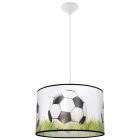 Sollux design lámpa Függőlámpa FOOTBALL C 40 SL.1429 IP20 fekete mag 82cm