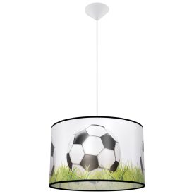   Sollux design lámpa Függőlámpa FOOTBALL C 40 SL.1429 IP20 fekete mag 82cm