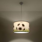 Sollux design lámpa Függőlámpa FOOTBALL C 40 SL.1429 IP20 fekete mag 82cm