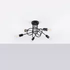 Sollux függeszték Csillár LOOP 5 fekete SL.1435 IP20 mag 35cm