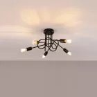 Sollux függeszték Csillár LOOP 5 fekete SL.1435 IP20 mag 35cm