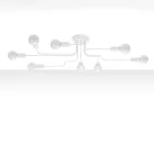 Sollux függeszték Csillár VECTOR 8 fehér SL.1444 IP20 mag 15.5cm