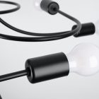 Sollux függeszték Csillár LEVAR 8 fekete SL.1457 IP20 mag 28cm