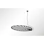 Sollux design lámpa LEHDET függőlámpa fekete TH.001CZ IP20 mag 150cm