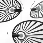 Sollux design lámpa LEHDET függőlámpa fekete TH.001CZ IP20 mag 150cm