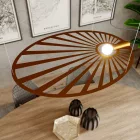 Sollux design lámpa LEHDET függőlámpa arany TH.001ZL IP20 mag 150cm