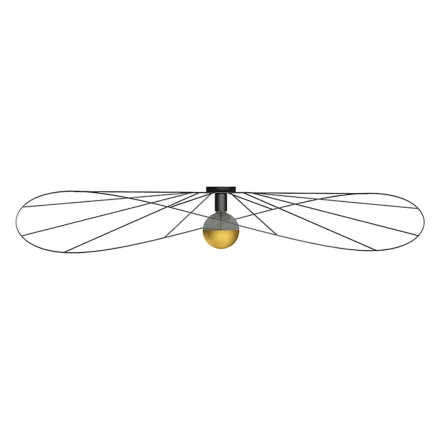 Sollux mennyezeti lámpa Fali lámpa / mennyezeti lámpa ESKOLA 140 fekete TH.015CZ IP20 mag 22.5cm