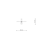 Sollux mennyezeti lámpa Fali lámpa / mennyezeti lámpa SIRKEL 30 fekete TH.141 IP20 mag 17cm