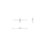 Sollux mennyezeti lámpa Fali lámpa / mennyezeti lámpa SIRKEL 45 fekete TH.142 IP20 mag 14cm