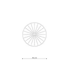 Sollux mennyezeti lámpa Fali lámpa / mennyezeti lámpa SIRKEL 45 fekete TH.142 IP20 mag 14cm