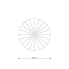 Sollux mennyezeti lámpa Fali lámpa / mennyezeti lámpa SIRKEL 60 fekete TH.143 IP20 mag 12cm