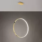 Sollux design lámpa RIO 78 függőlámpa LED fényezett arany 3000K TH.248 LED IP20 mag 150cm