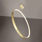 Sollux design lámpa RIO 78 függőlámpa LED fényezett arany 3000K TH.248 LED IP20 mag 150cm