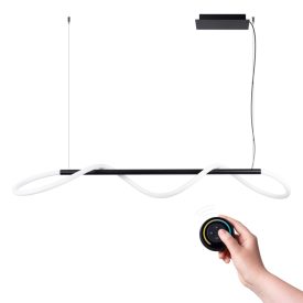   Sollux design lámpa GALAKSE 148 függőlámpa fekete LED 2700-6500K LED 2700-6500K TH.280 LED IP20 mag 160cm