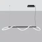 Sollux design lámpa GALAKSE 148 függőlámpa fekete LED 2700-6500K LED 2700-6500K TH.280 LED IP20 mag 160cm